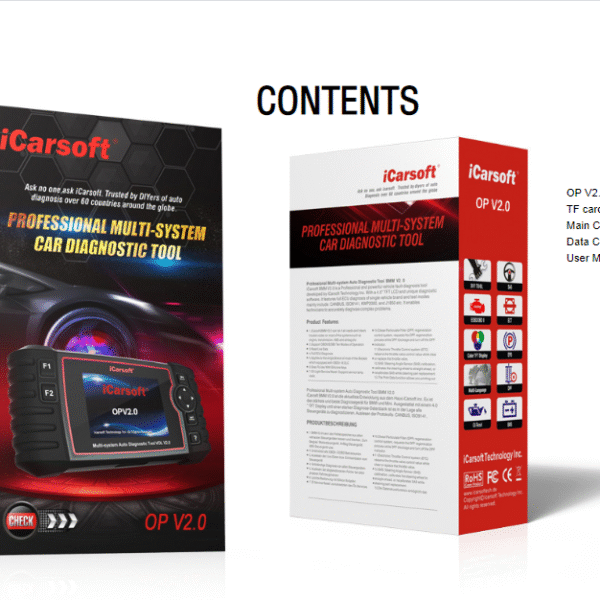 СКЕНЕР ЗА ДИАГНОСТИКА на OPEL/VAUXHALL  ICARSOFT OP V2.0