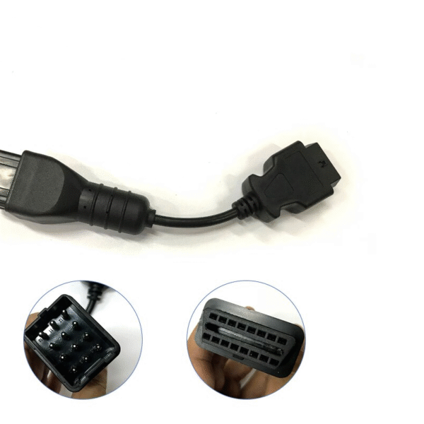 Преходник за камиони Renault -  12 pin към OBD II - F 16 pin